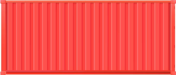 container cerrados rojo